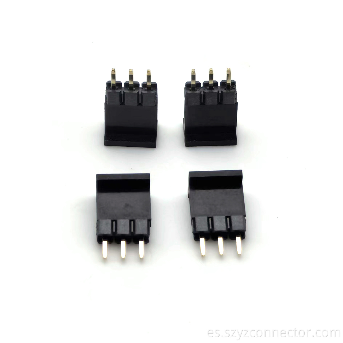 Conector del encabezado de tono de 2.54 mm de 2.54 mm una fila única recta sq0.64 mm h: 2.5 mm 1*3p 2.54mm Pitch Pin header Connector Single Row Straight SQ0.64mm H:2.5mm 1*3P